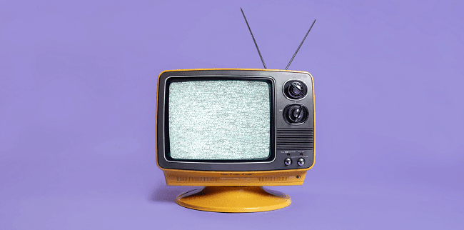 A retro TV set